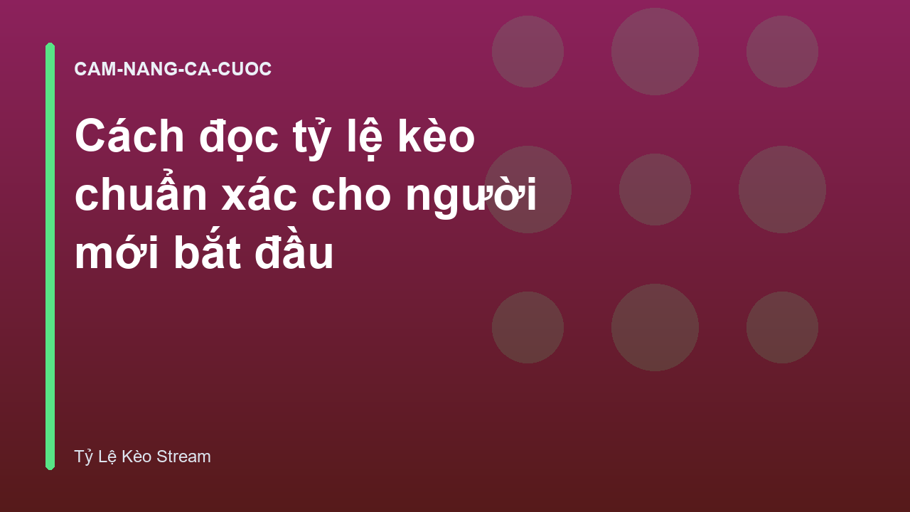 Read more about the article Cách đọc tỷ lệ kèo chuẩn xác cho người mới bắt đầu